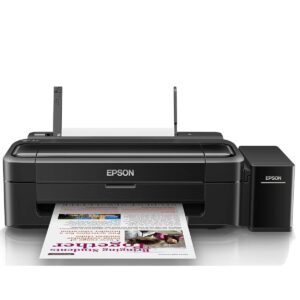 Epson EcoTank L130 Single Function Ink Tank Printer, Low Cost Printing, High Yield Ink Bottles, Compact Design, USB Connectivity (Black)