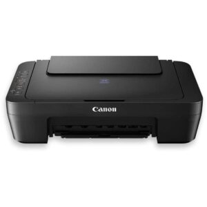 Canon PIXMA E470 Wi-Fi Color All-in-One Inkjet Printer, Print Scan Copy, 4800 × 600 dpi Resolution, Auto Power On, Wireless Printing for...