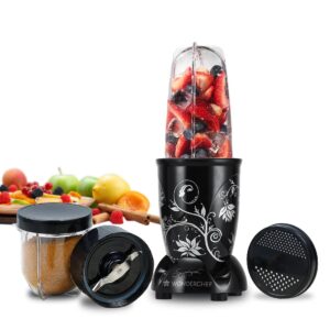 Wonderchef Nutri Blend 2 Jars Mixer, Grinder, Blender With Transparent & Unbreakable Jars, 400 Watts, Super Sharp Blades (Black)