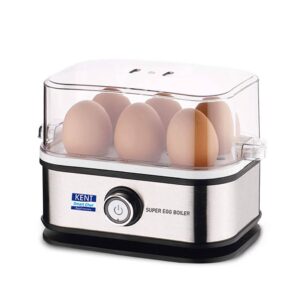 Kent Super Egg Boiler | 400W | 3 Boiling Modes | Auto Power-Off | Stainless Steel Body | 6 Eggs Capacity