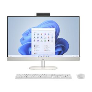 HP All-in-One Desktop (13th Gen Core i3/ 8GB RAM/ 512GB SSD/ 27 inch (68.6 cm)/ Intel UHD Graphics/ Windows 11/ MS Office) 27CR0345IN