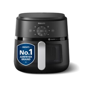 Philips NA231/00 Digital Air Fryer | 6.2L Extra Large | 1700W | Touch Panel | Rapid Air Technology | Uses Up to 90% Less Fat | Cooking Wi...