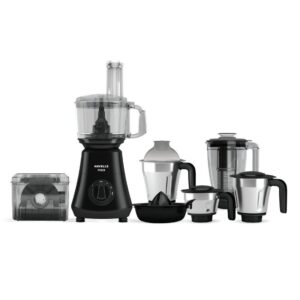 Havells Foodo 750 W Food Processor with 5 Jar, Razor sharp blades for multipurpose use, (Black)