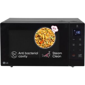 LG 30 Litres Solo Microwave Oven | i-Wave Technology | 44 Auto Cook Menus | Anti-Bacterial Cavity (MS3032BK, Black)