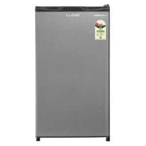 Lloyd 92 Litres Direct Cool Single Door Refrigerator | Dedicated Freezer | Stabilizer Free Operation (GLDE111NMGCF | Grey Metallic)